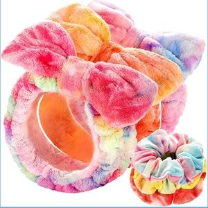 Colorful Plush Bow Hair Scrunchies